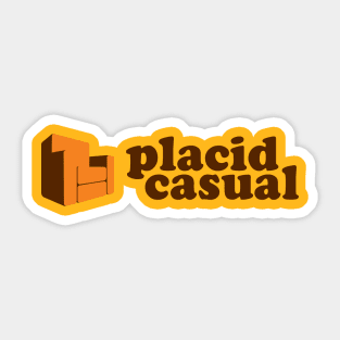 Placid Casual Sticker